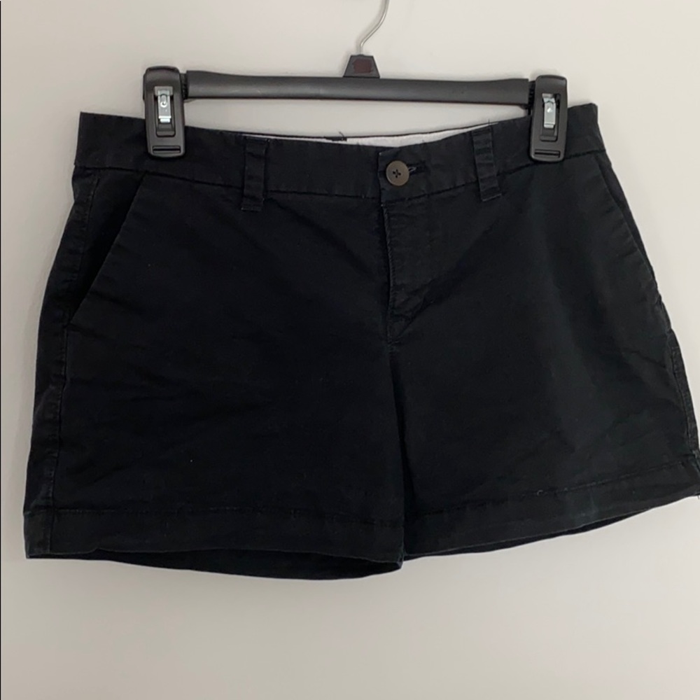 Black cotton shorts